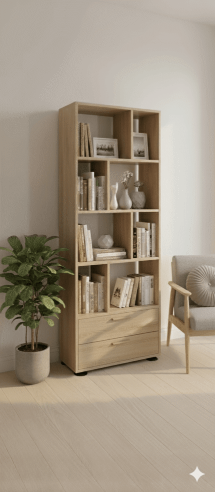 Bibliothèque Moderne avec Tiroirs